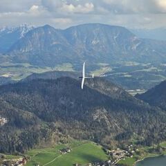 Flugwegposition um 16:06:16: Aufgenommen in der Nähe von Gemeinde Thiersee, 6335, Österreich in 1220 Meter